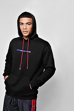 Boohoo Man Sport Hoodie With Back Print