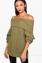 Boohoo Tall Off The Shoulder Jumper