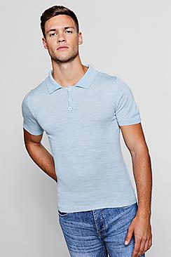 Boohoo Soft Touch Knitted Polo