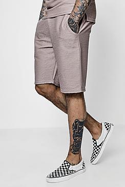 Boohoo French Ribbed Basketball Short