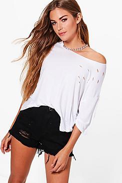 Boohoo Clare Chain Detail Choker T-shirt