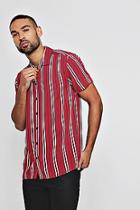 Boohoo Short Sleeve Wide Stripe Shirt