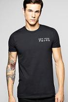 Boohoo Front/back Spine Print T Shirt