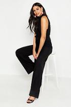 Boohoo Tall High Neck Drop Arm Hole Jumpsuit
