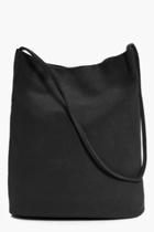 Boohoo Lois Suedette Duffle Bag Black