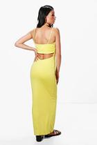 Boohoo Cath Choker Strap Open Back Maxi Dress