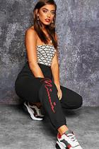 Boohoo Minnie Side Script Joggers