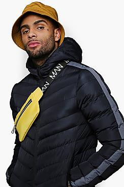 Boohoo Mini Man Branded Cross Body Bag