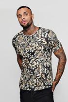 Boohoo Baroque Design Print T-shirt