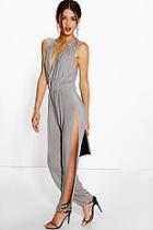 Boohoo Ella Side Split Jumpsuit