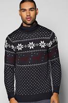 Boohoo Fairilse Christmas Roll Neck Jumper