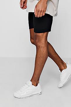 Boohoo Jersey Basic Slim Mid Length Shorts