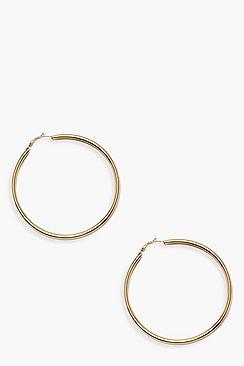 Boohoo 9.5cm Simple Hoop Earrings