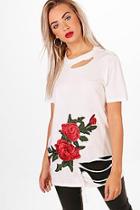 Boohoo Louise Embroidered T-shirt