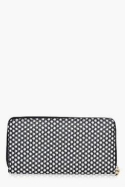 Boohoo Willow Embossed Star Print Purse