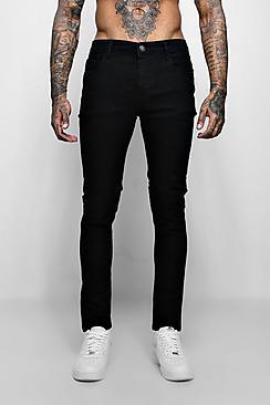 Boohoo Skinny Fit Denim Jeans In Black