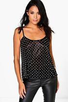 Boohoo Maria Slinky Spot Print Cami