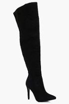 Boohoo Bailey Pointed Toe Over The Knee Boots