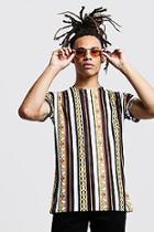 Boohoo Chain Baroque Stripe T-shirt