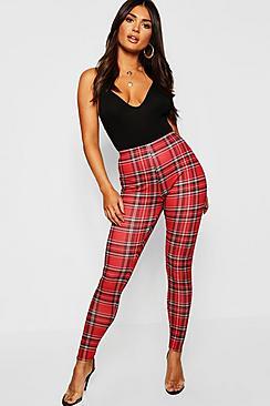 Boohoo Tartan Check Leggings