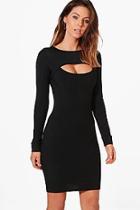 Boohoo Jenny Chest Cut Out Bodycon Dress