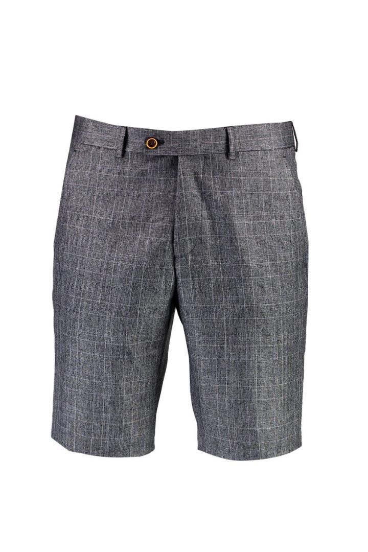 Boohoo Tailored Check Shorts Grey