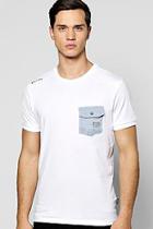 Boohoo Contrast Pocket T Shirt