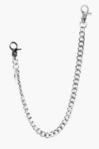 Boohoo Silver Chunky Wallet Chain Silver