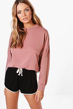 Boohoo Kate Batwing Sleeve Sweatshirt