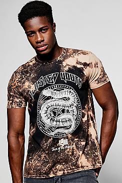 Boohoo Twisted Youth Bleached T Shirt