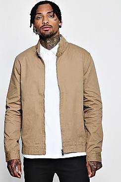 Boohoo Twill Harrington Jacket
