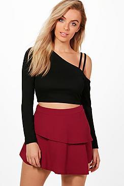 Boohoo Megan Double Frill Skort