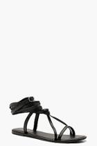 Boohoo Wrap Strap Leather Ghillie Sandals