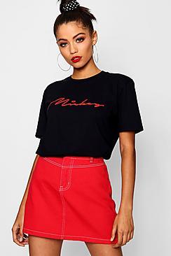 Boohoo Disney Mickey Signature T-shirt