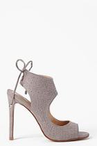 Boohoo Sophia Cut Work Tie Back Shoeboot