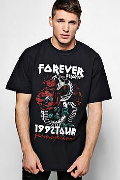 Boohoo Oversized Forever 1992 Tour T Shirt