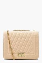 Boohoo Suedette Quilted Cross Body