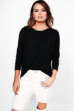 Boohoo Gabriella Melange Knitted Top
