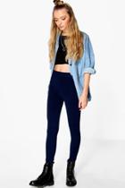 Boohoo Emma Knitted Leggings Marine