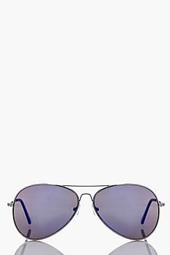 Boohoo Louise Lense Aviators Sunglasses