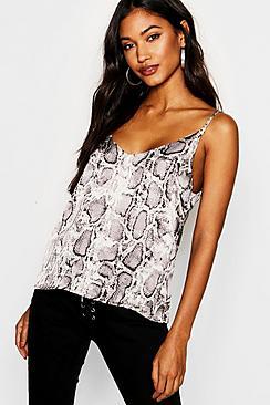 Boohoo Snake Print Cami