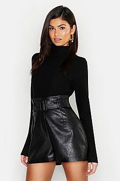 Boohoo Soft Knit Roll Neck Sweater