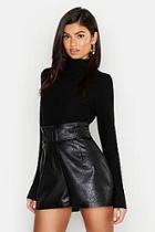 Boohoo Soft Knit Roll Neck Sweater