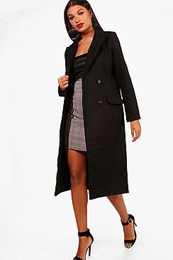 Boohoo Hayley Double Breasted Coat