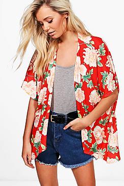 Boohoo Livia Floral Kimono