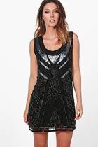 Boohoo Joanne Sequin Embellished Shift Dress