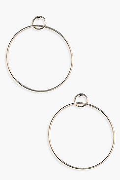 Boohoo Erin Layered Hoop Earrings