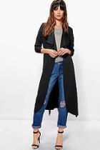 Boohoo Katie Belted Shawl Collar Duster