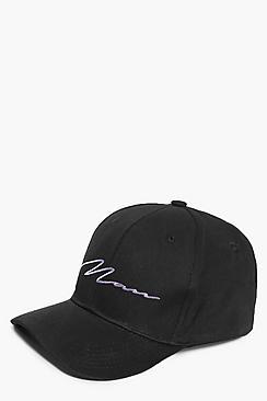 Boohoo Sophie Lilac Script Man Slogan Cap