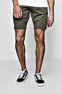 Boohoo Slim Fit Cargo Shorts With Stretch